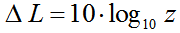 Acoustic intensity level