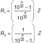 L-Pad Formula - sengpielaudio