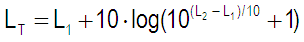 Formula for adding two levels