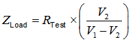 Formula input impedance