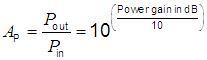 Amplification Factor Power and Decibels