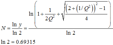 Q factor Q to N log