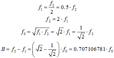 Octave Band Formula