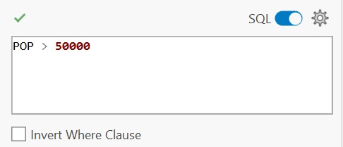 An example of the *Select Layer by Attributes* tool in ArcGIS Pro  where the SQL syntax is used to define the selection.