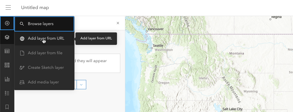 ArcGIS Online, Add Layer from URL