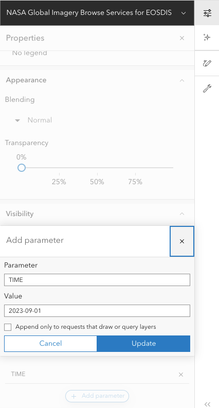 ArcGIS Online, Change Time