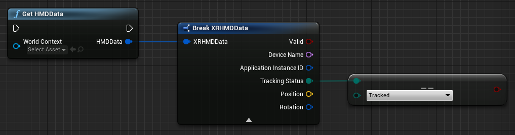 Blueprint of the IsTrackingAvailable property