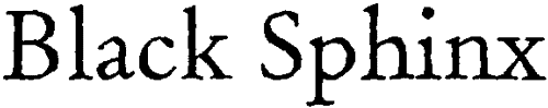 Panose font example