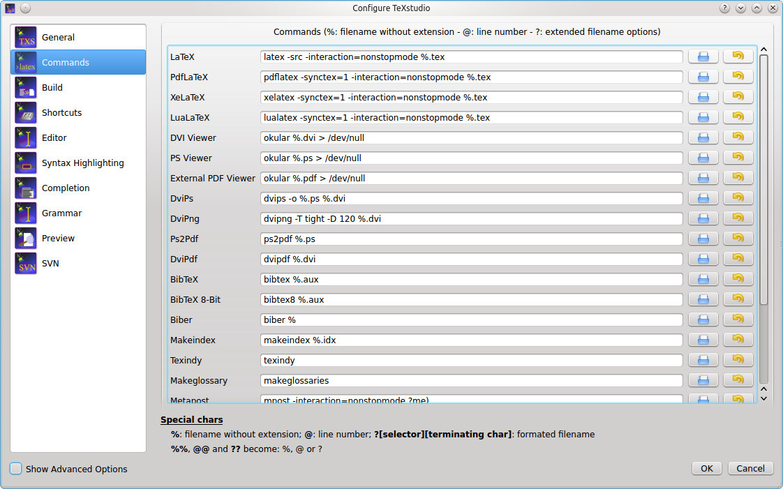 Configure Commands